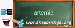 WordMeaning blackboard for artemia